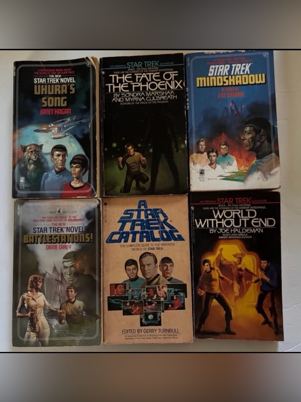 Star Trek Paperback books vintage
